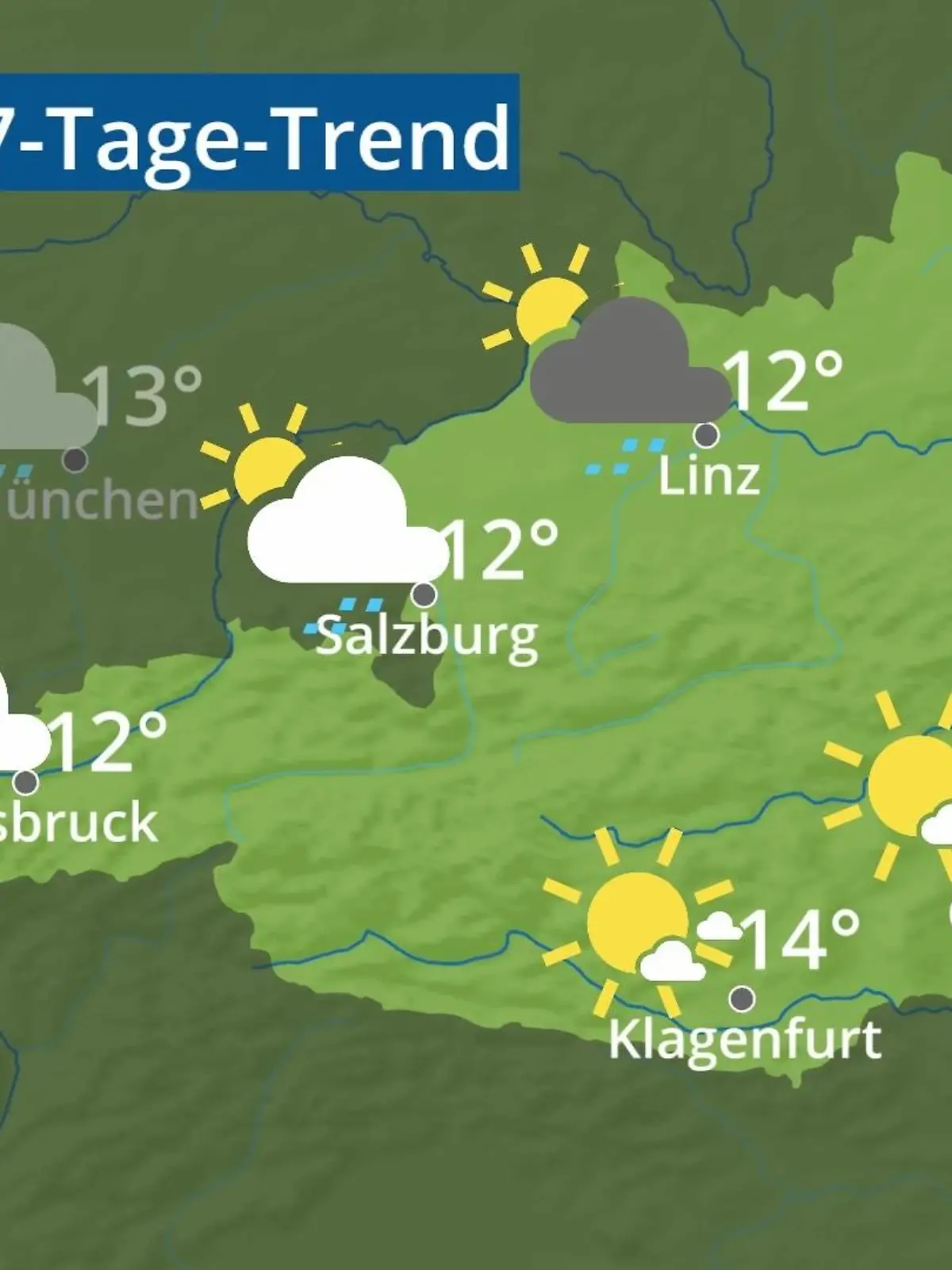 Bild zu: "Österreich: Wie wird das Wetter?"