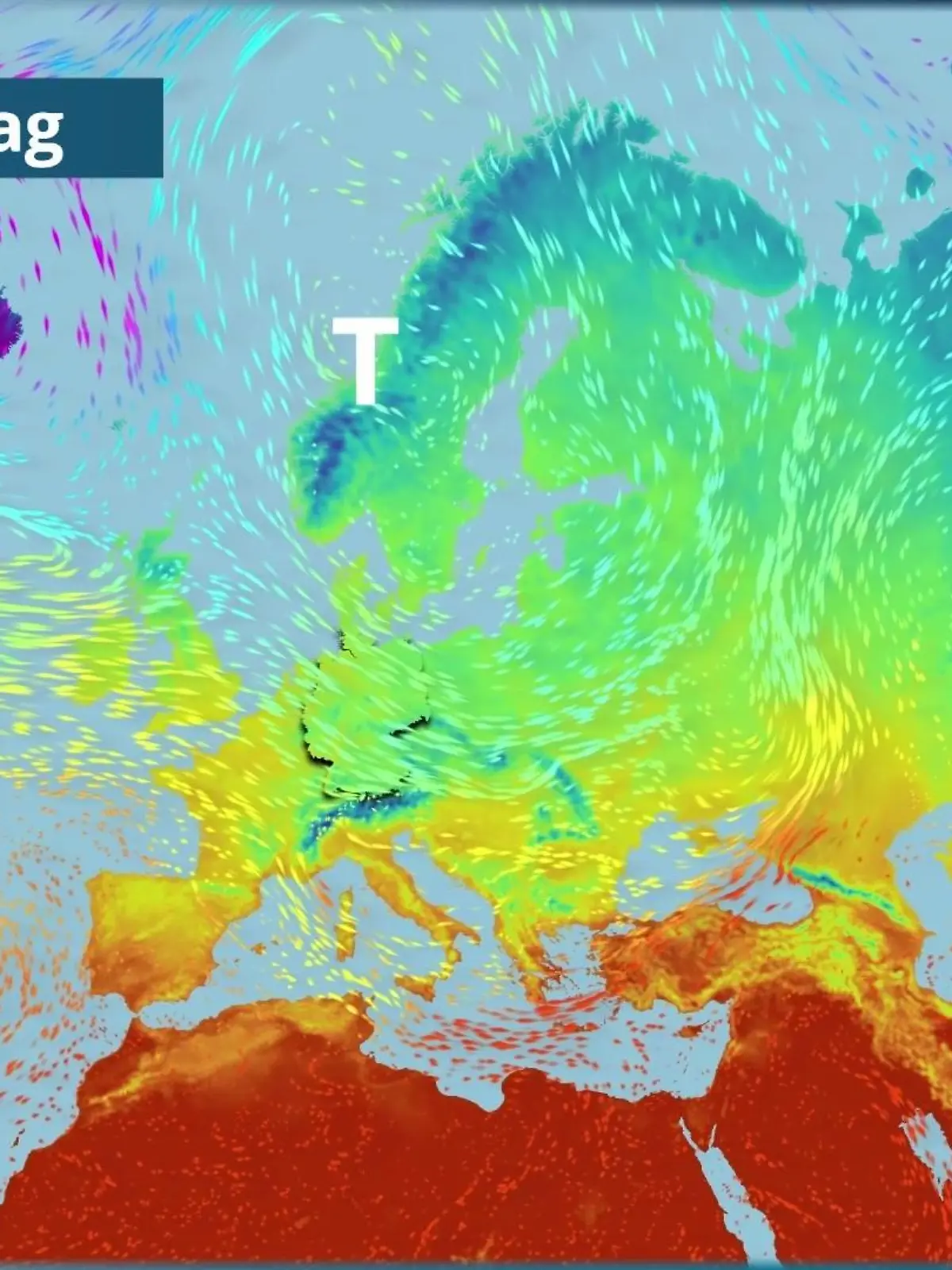Bild zu: "Um Europa wirbeln die Tiefdruckgebiete"