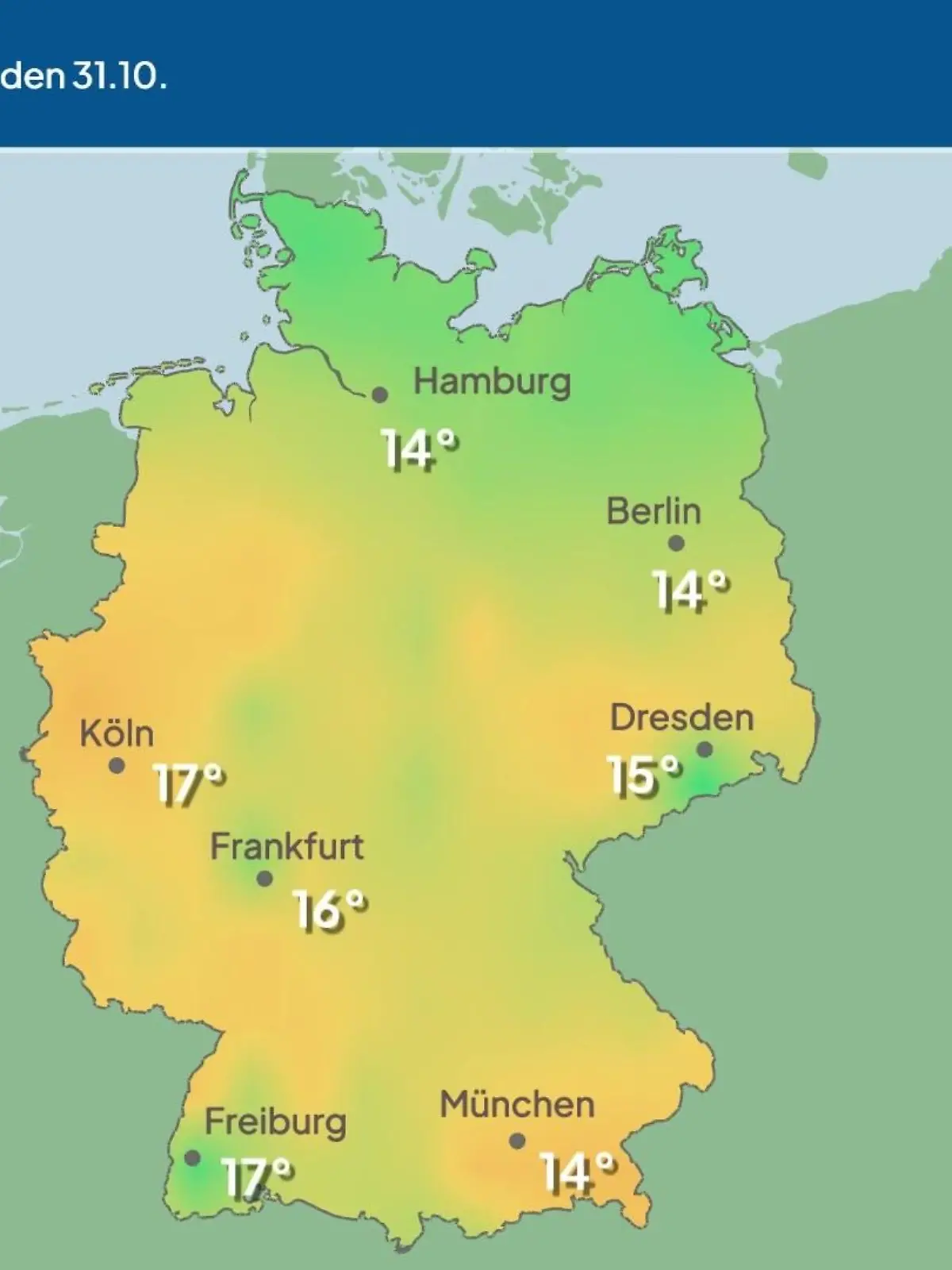 Bild zu: "Im Video: Temperatur-Vorhersage"
