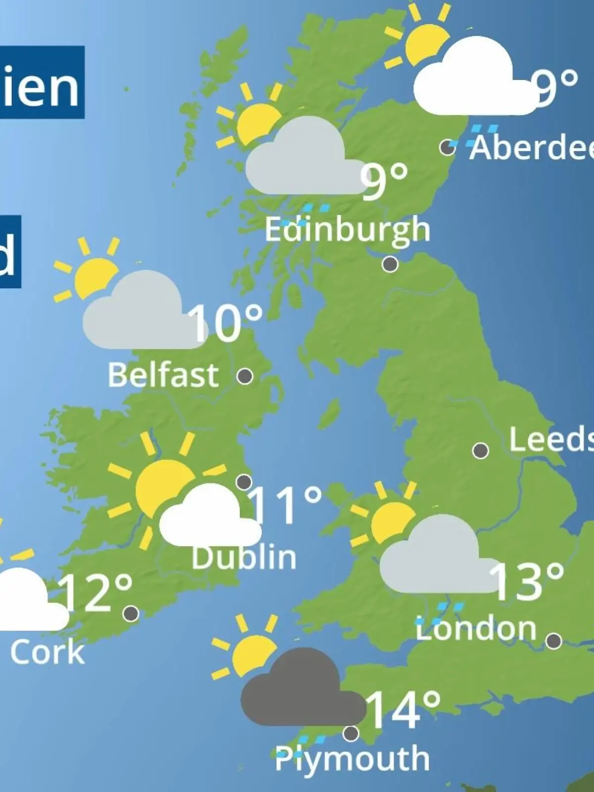 Bild zu: "England, Schottland, Wales: Wie wird das Wetter?"
