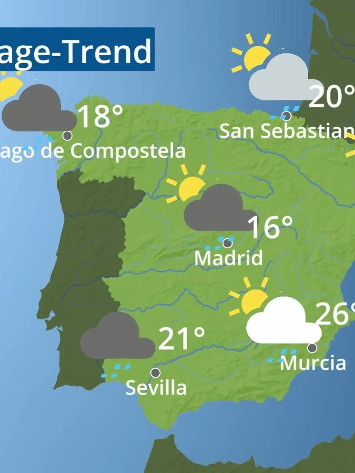 Bild zu: "Spanien: Wie wird das Wetter?"