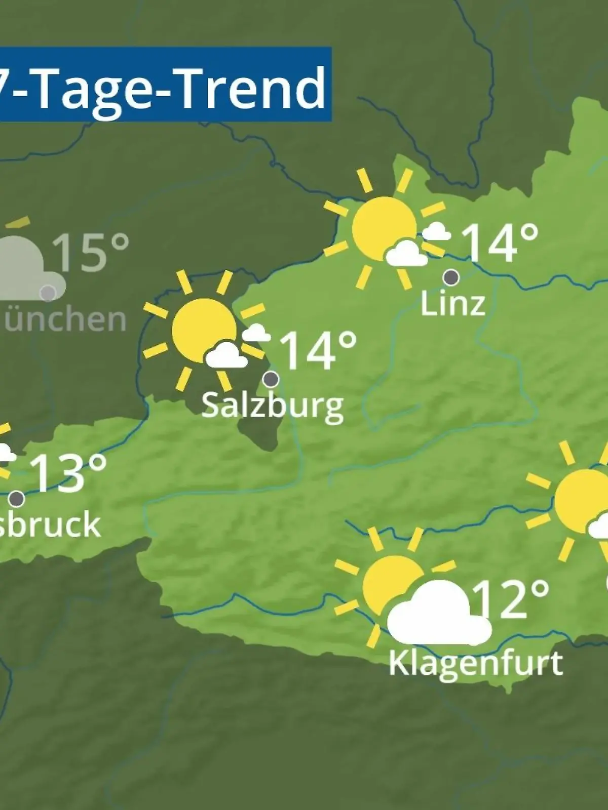Bild zu: "Österreich: Wie wird das Wetter?"