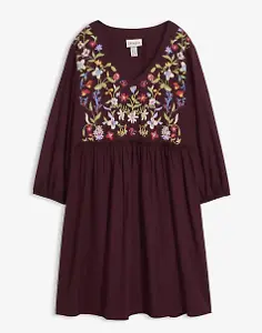 Tunika-Kleid aus fließender Viskose