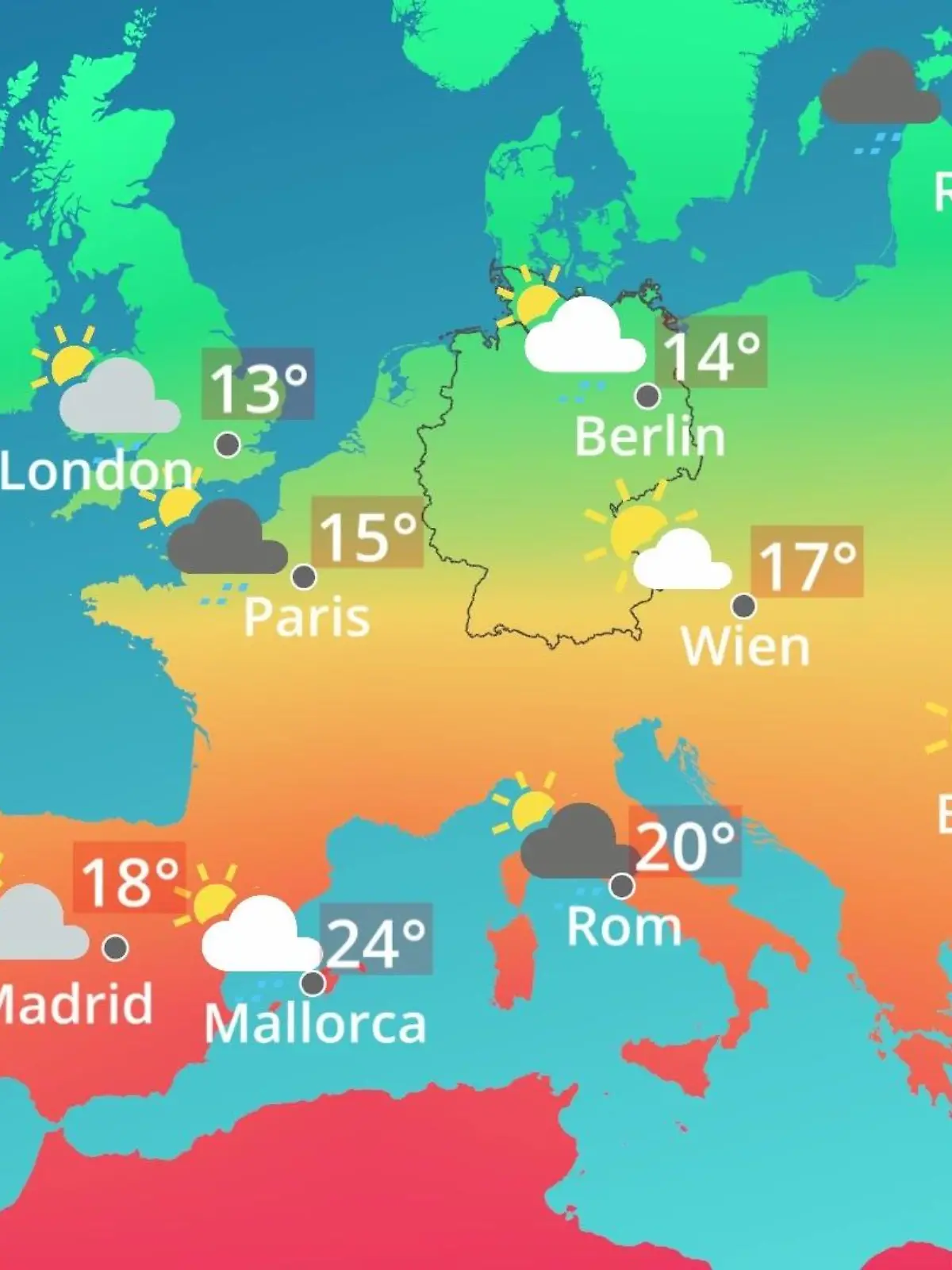 Bild zu: "Europa: Wie wird das Wetter?"