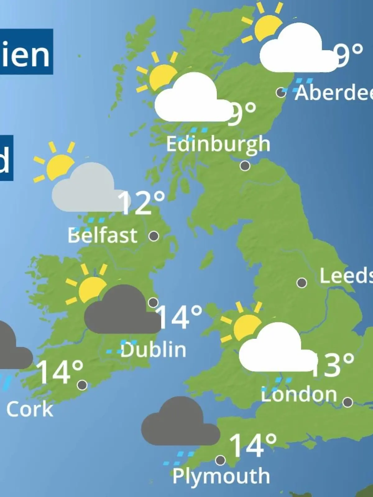 Bild zu: "England, Schottland, Wales: Wie wird das Wetter?"