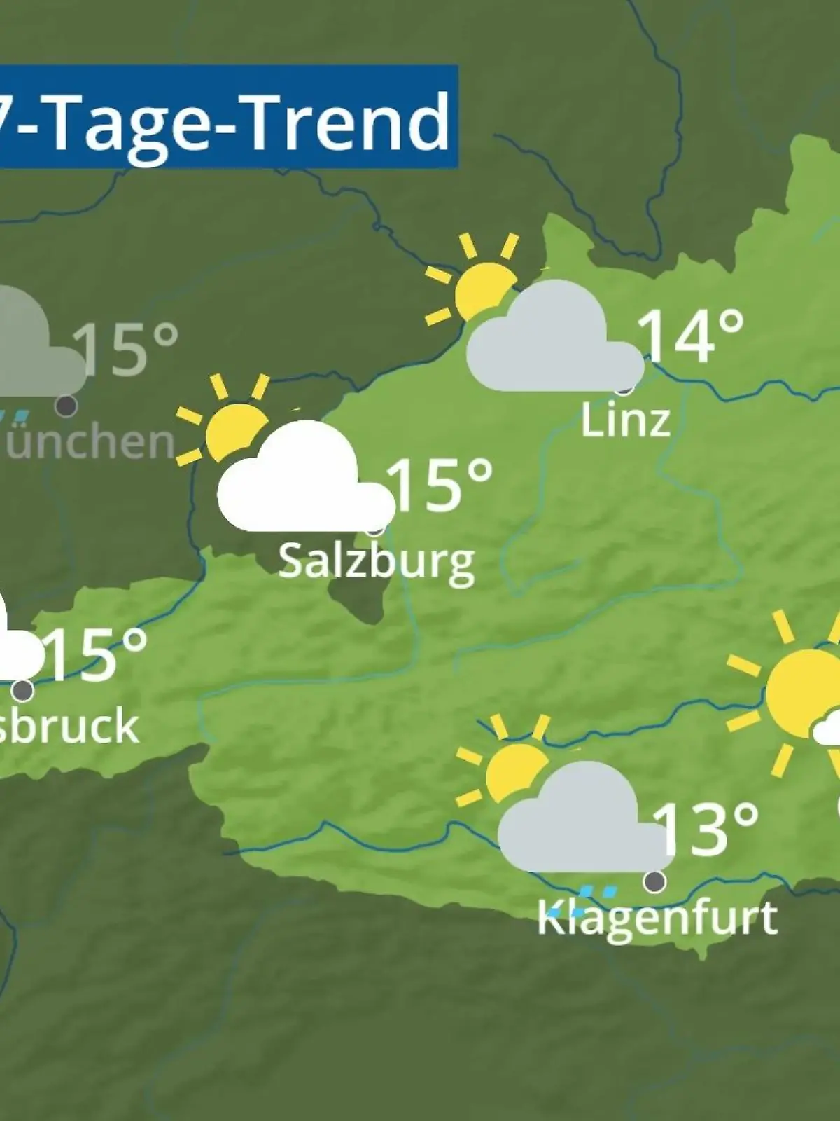 Bild zu: "Österreich: Wie wird das Wetter?"