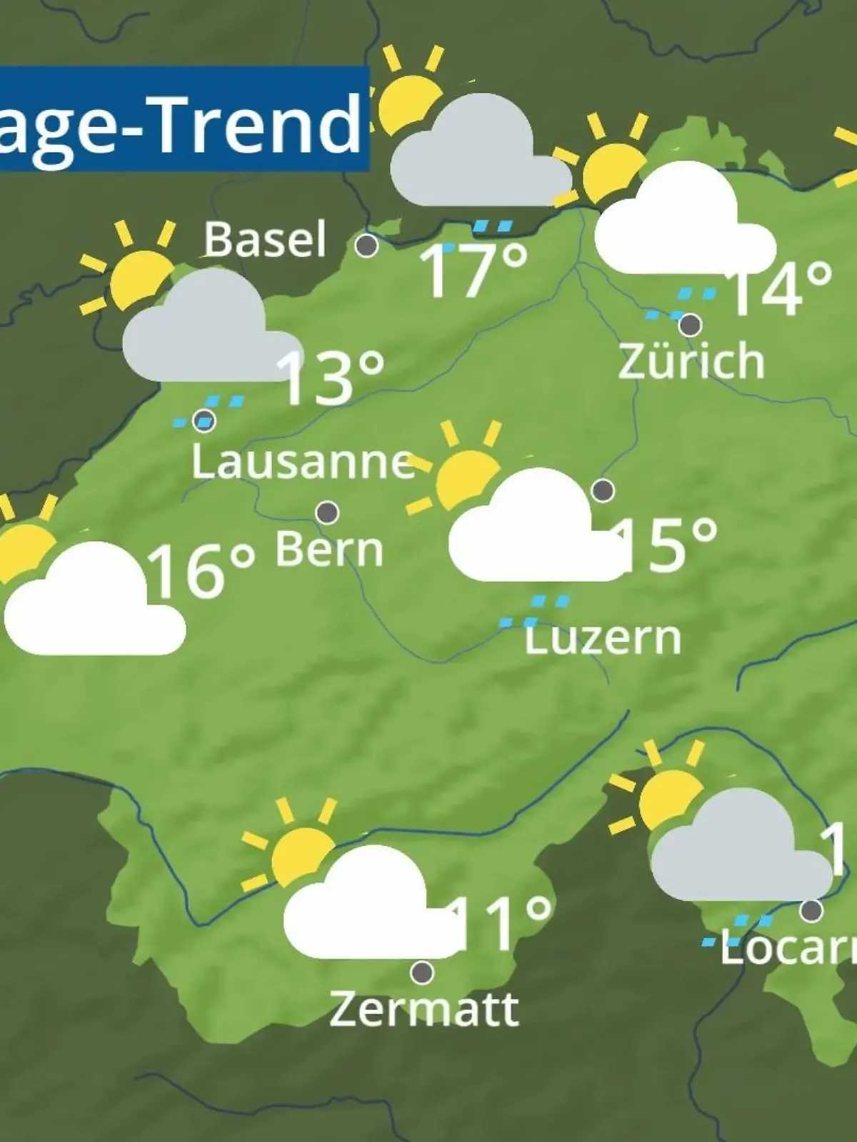 Bild zu: "Schweiz: Wie wird das Wetter?"