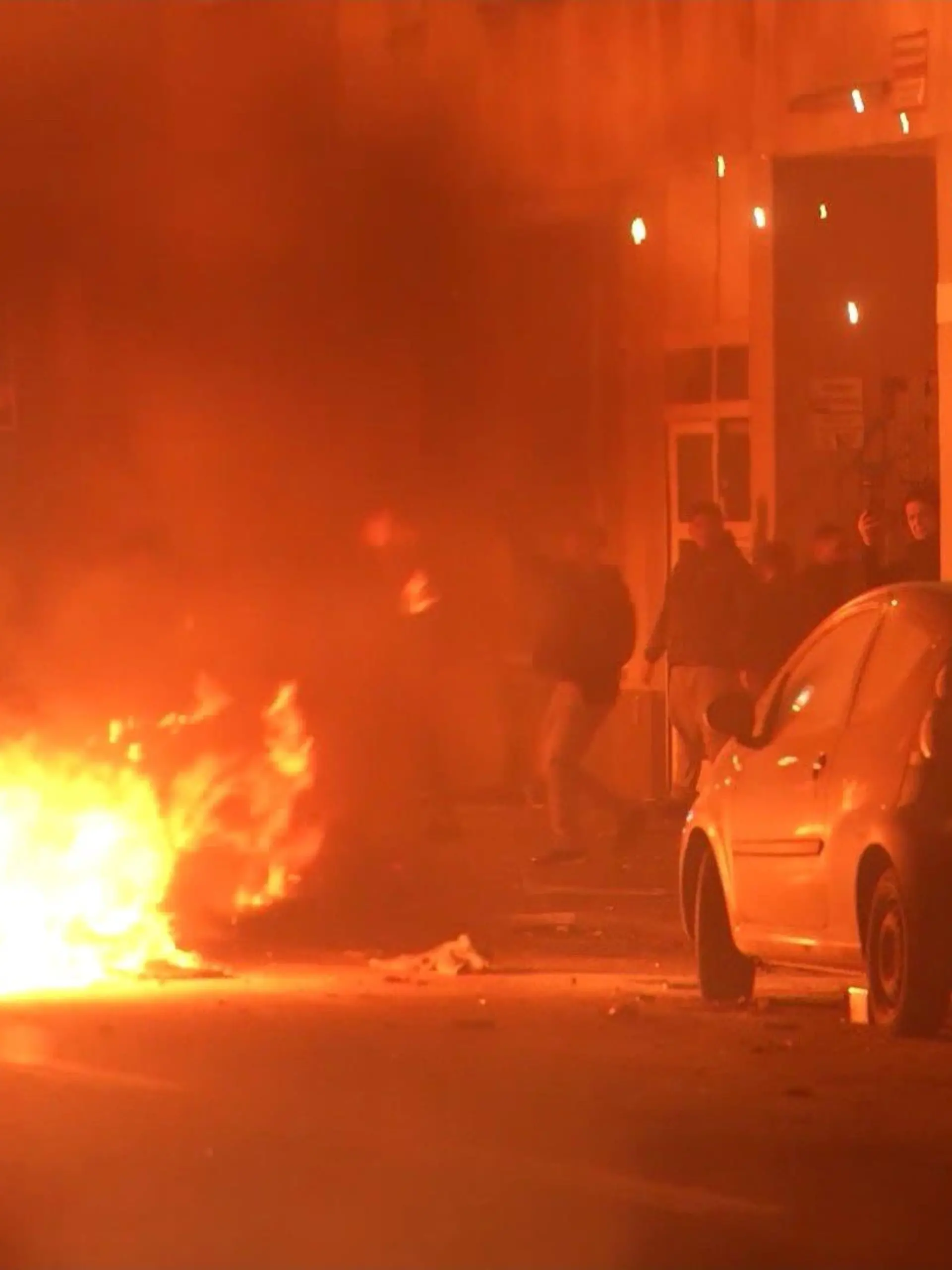 Ausschreitungen in der Silvesternacht in Berlin.
