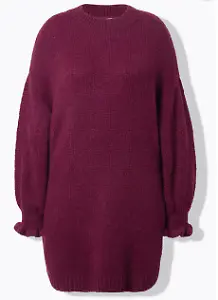 Strickkleid mit Rüschenärmel