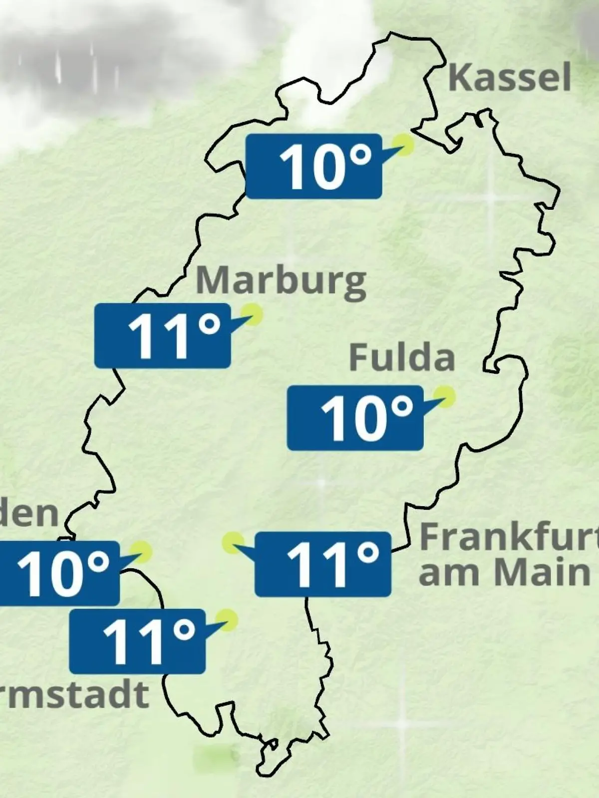 Bild zu: "Hessen: Wie wird das Wetter?"