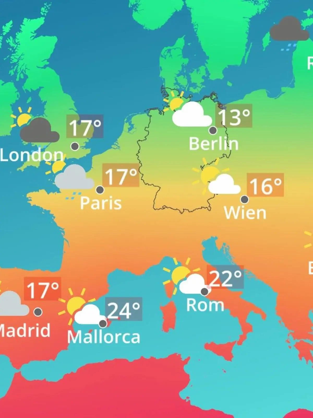 Bild zu: "Europa: Wie wird das Wetter?"