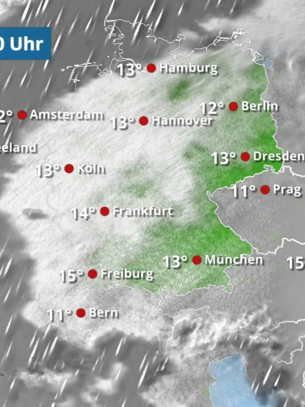 Bild zu: "Wolkenlücken im Süden und Osten mit Sonne"