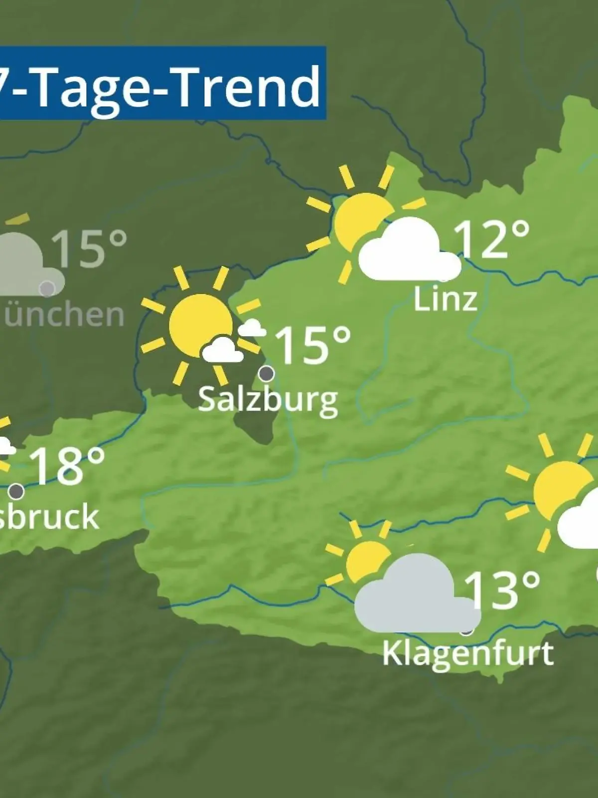 Bild zu: "Österreich: Wie wird das Wetter?"