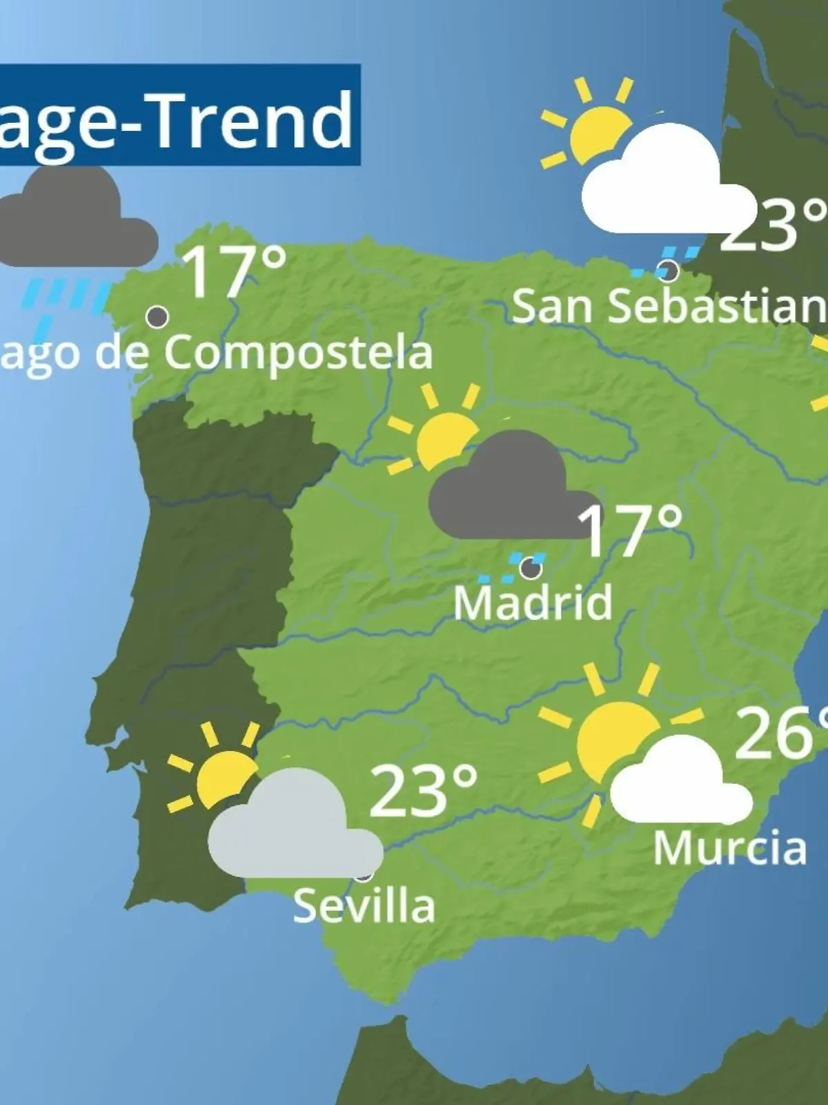 Bild zu: "Spanien: Wie wird das Wetter?"