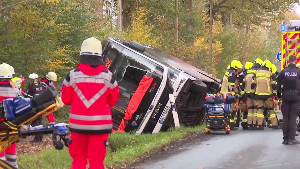 Verletzte bei Busunfall Unfall in Pinneberg