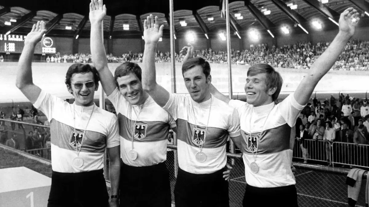 Günter Haritz (r.) war Teil des Gold-Vierers von München.