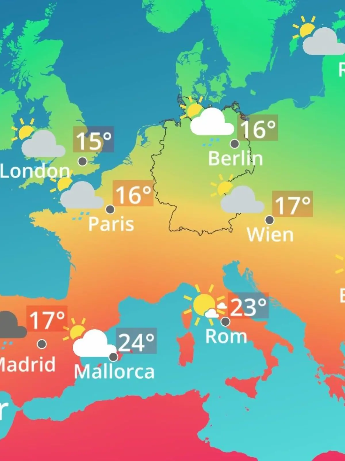 Bild zu: "Europa: Wie wird das Wetter?"