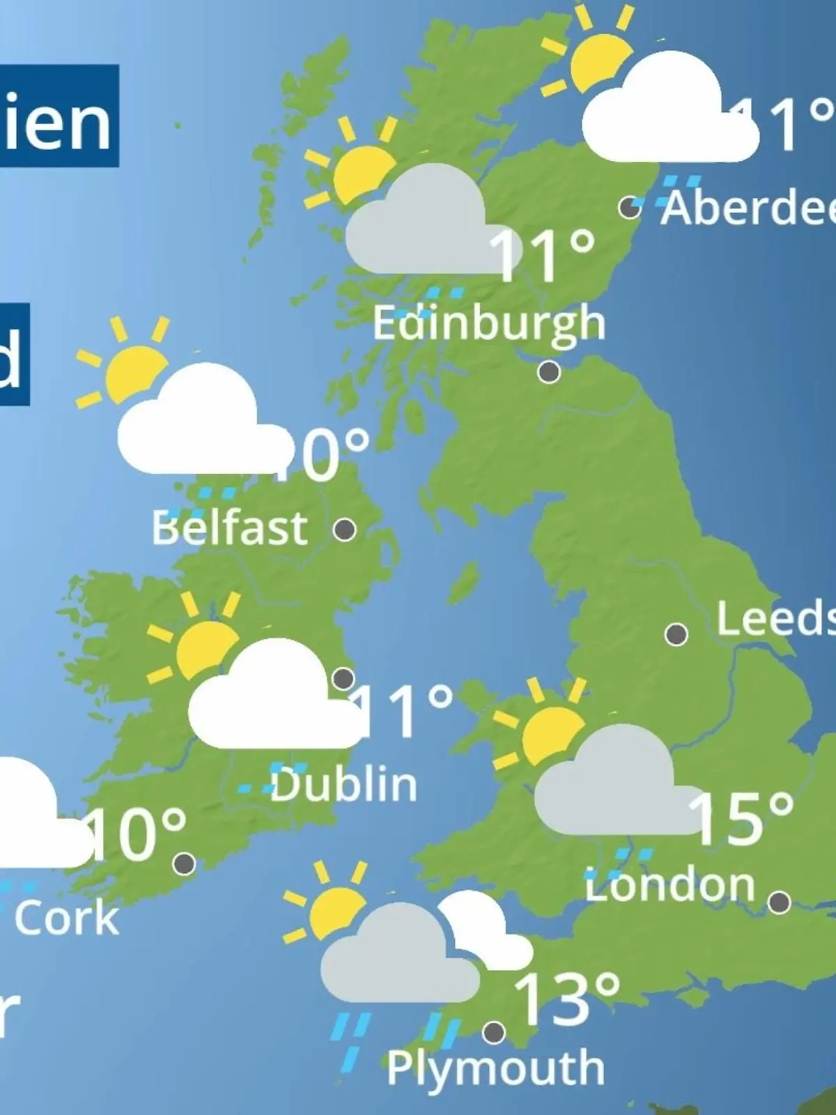 Bild zu: "England, Schottland, Wales: Wie wird das Wetter?"