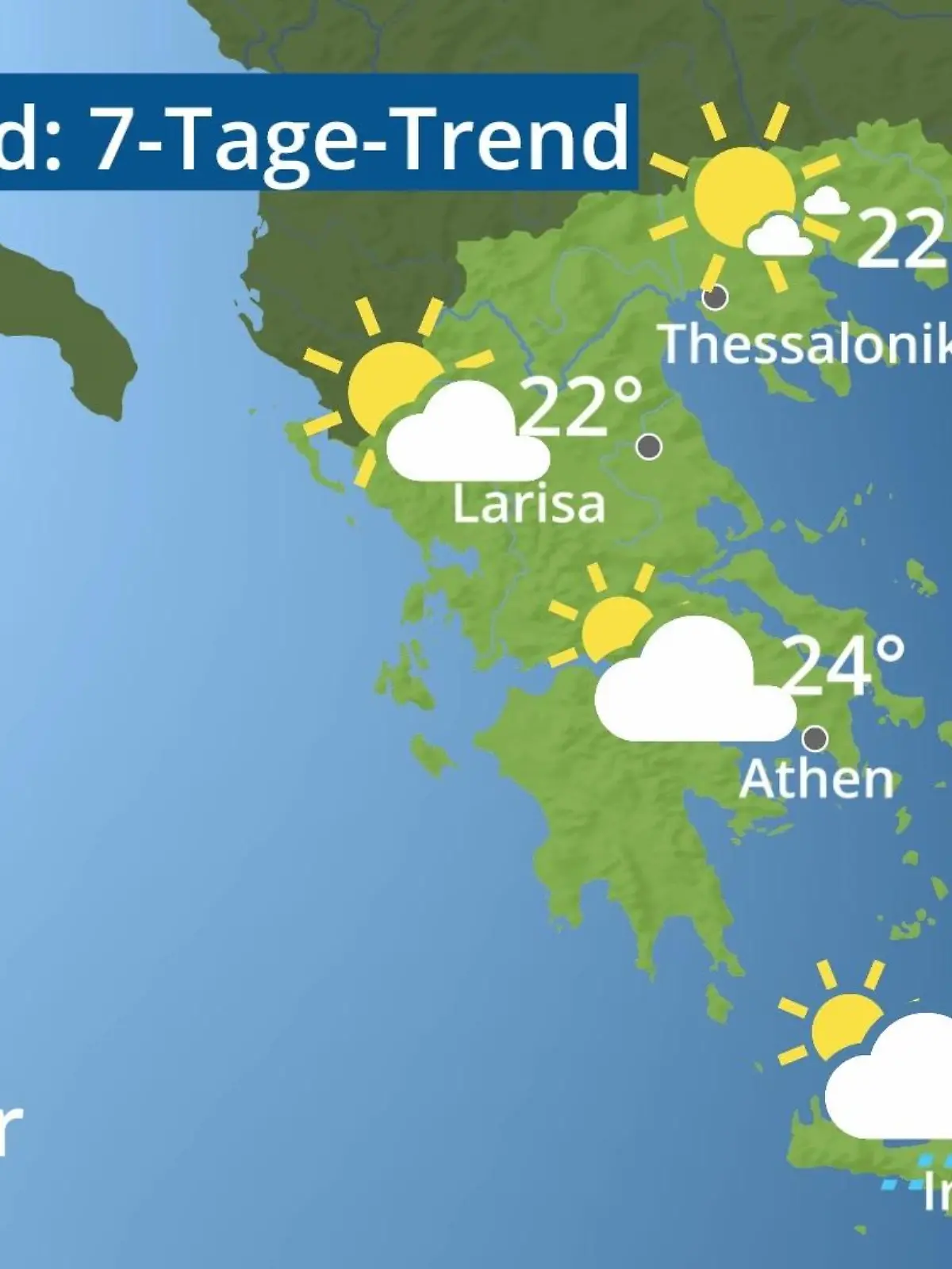 Bild zu: "Griechenland: Wie wird das Wetter?"
