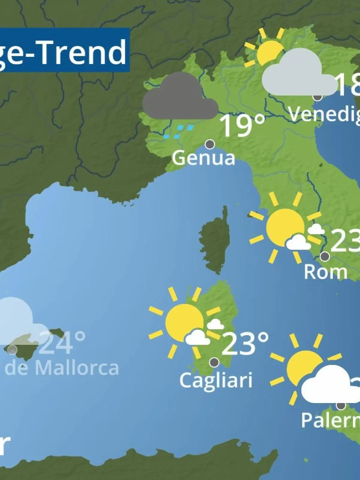 Bild zu: "Italien: Wie wird das Wetter?"