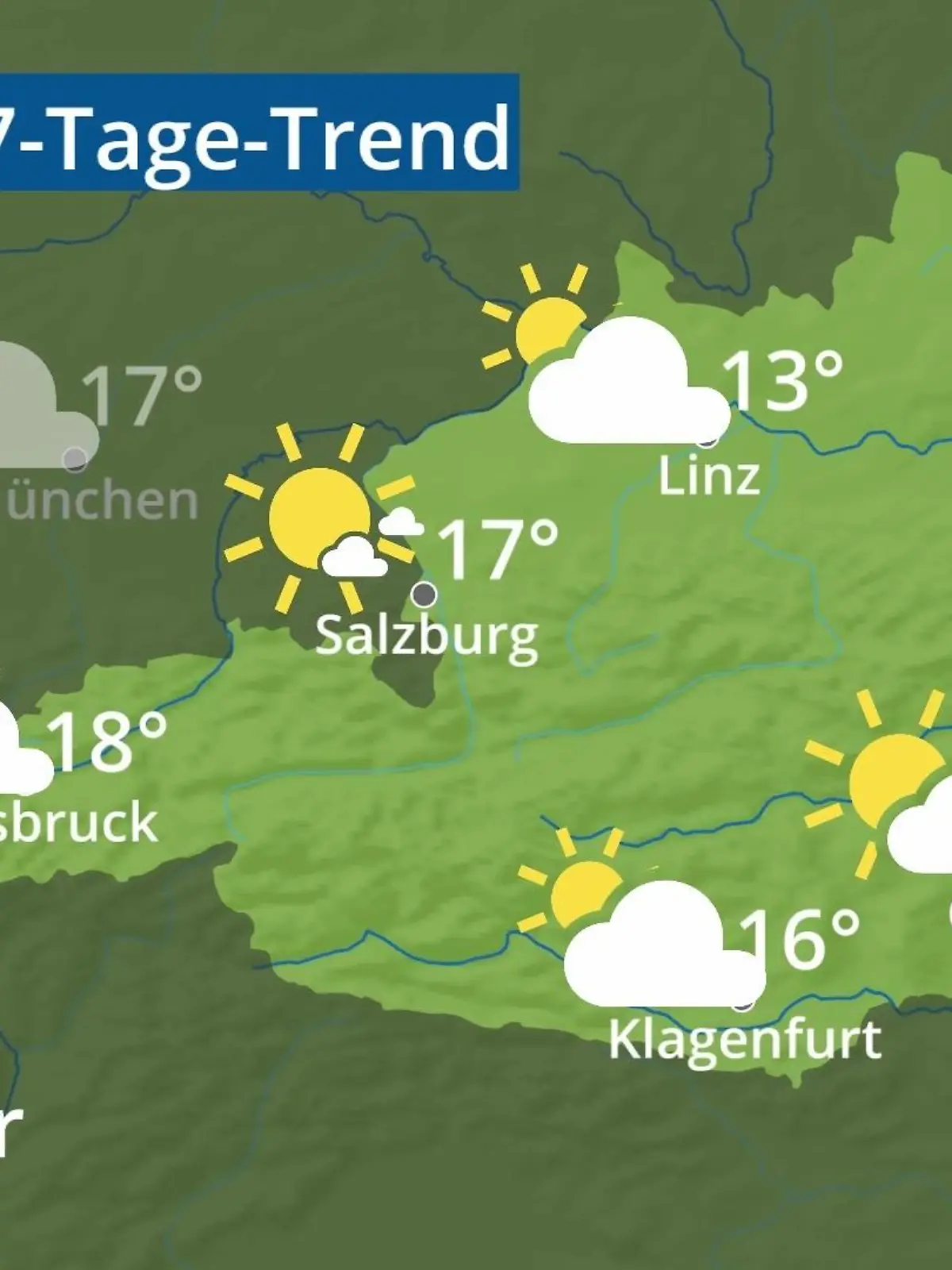 Bild zu: "Österreich: Wie wird das Wetter?"