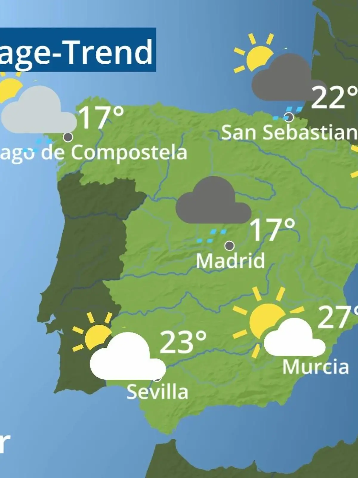 Bild zu: "Spanien: Wie wird das Wetter?"
