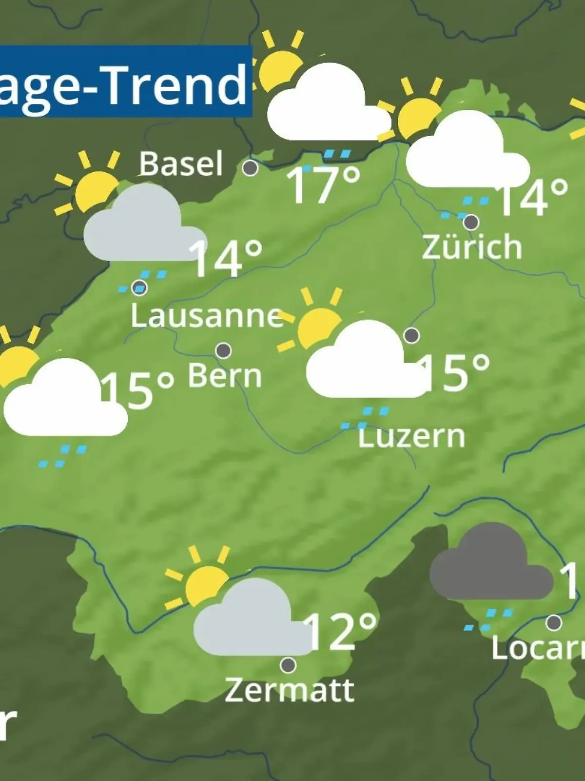 Bild zu: "Schweiz: Wie wird das Wetter?"