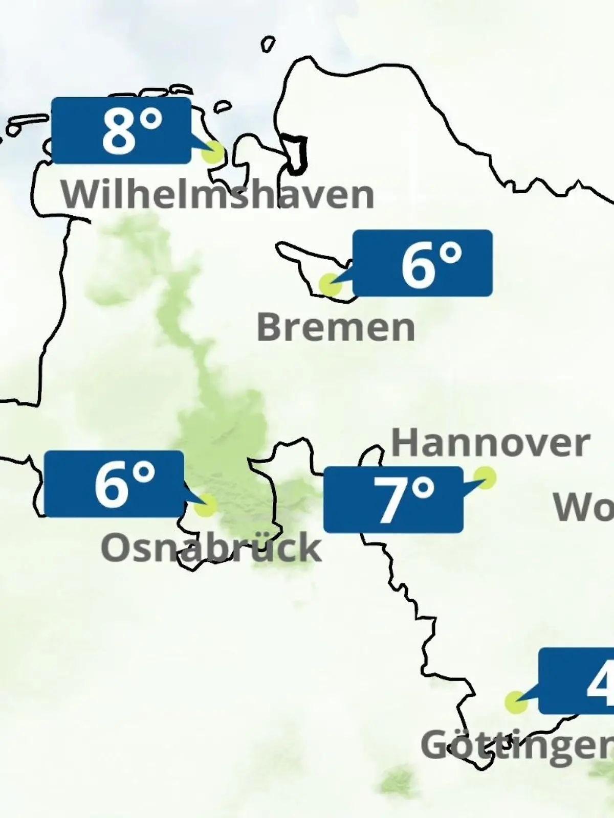 Bild zu: "Bremen und Niedersachsen: Wie wird das Wetter?"