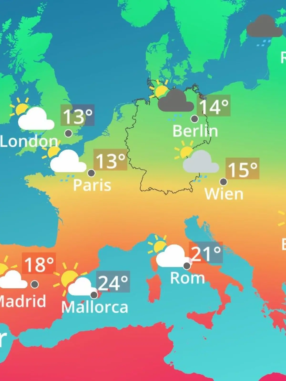 Bild zu: "Europa: Wie wird das Wetter?"