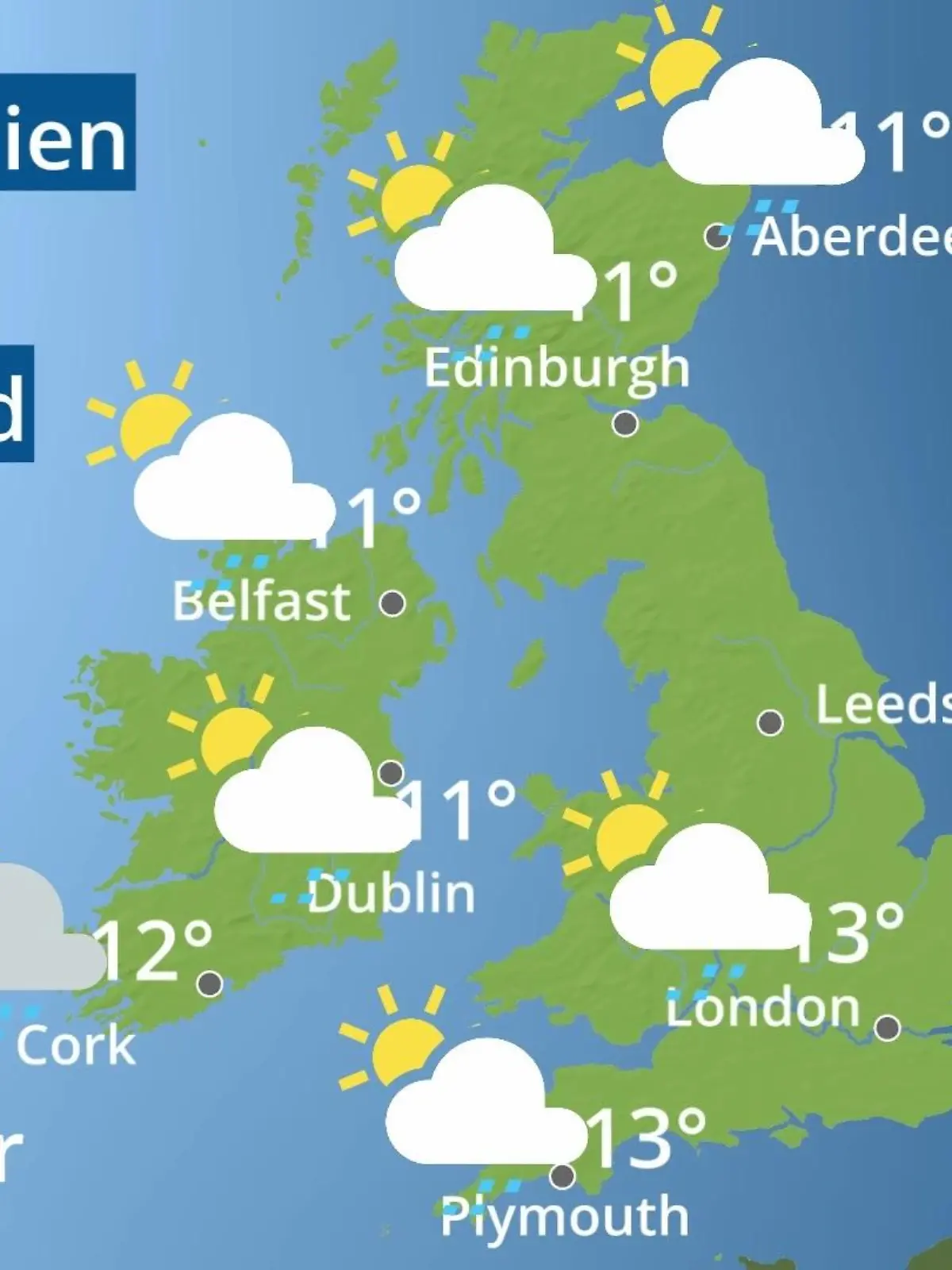 Bild zu: "England, Schottland, Wales: Wie wird das Wetter?"