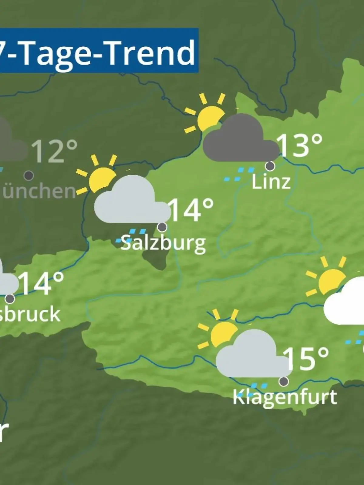 Bild zu: "Österreich: Wie wird das Wetter?"