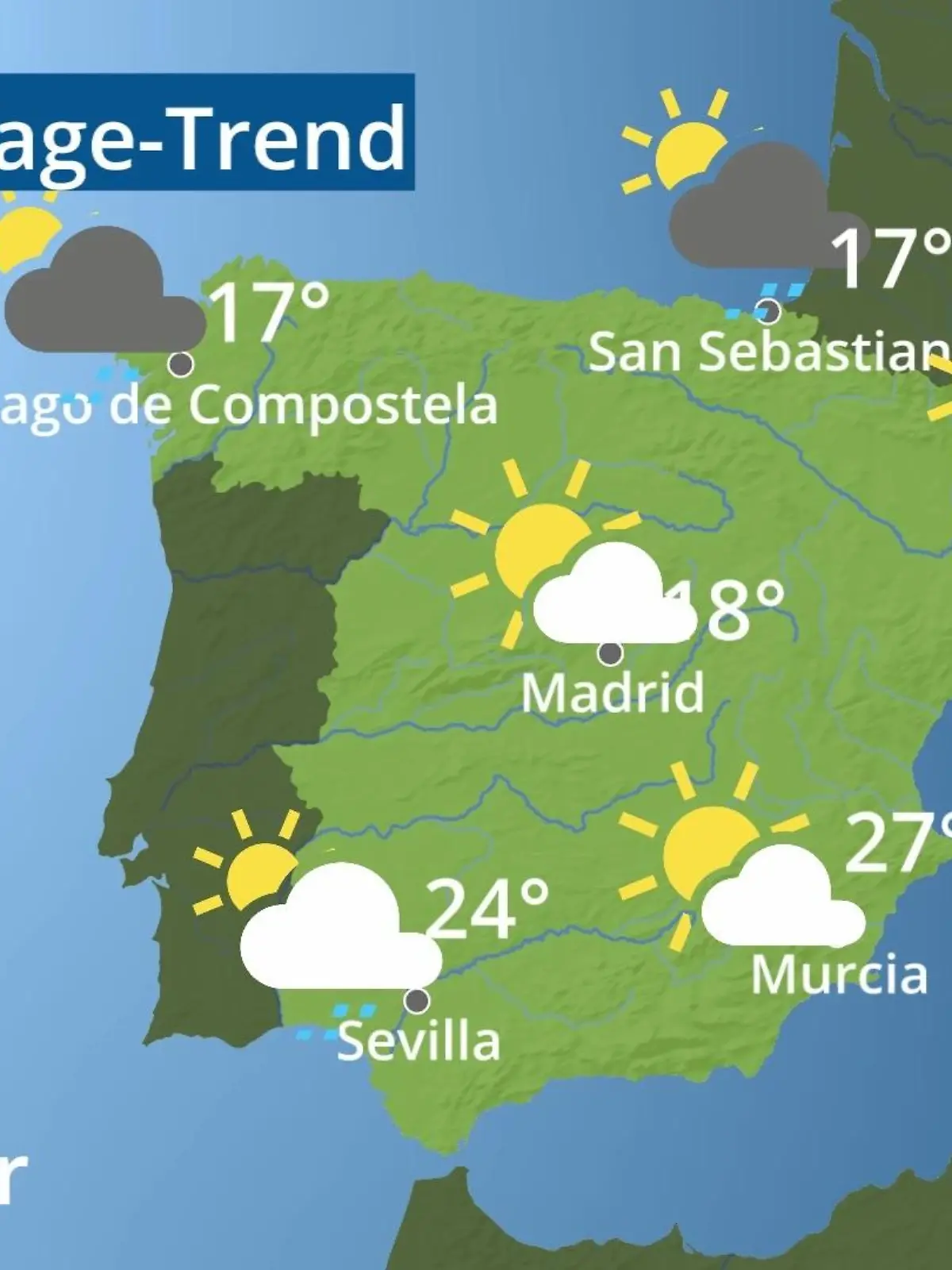 Bild zu: "Spanien: Wie wird das Wetter?"
