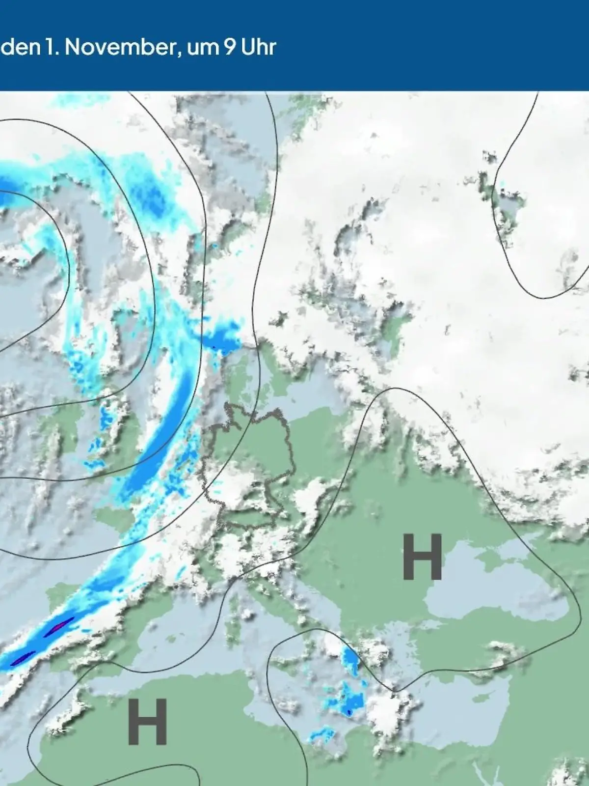 Bild zu: "Die Wetterlage der kommenden 5 Tage"