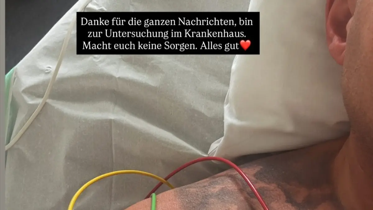 Pietro bedankt sich aus dem Krankenbett bei seinen Fans für die Genesungswünsche.