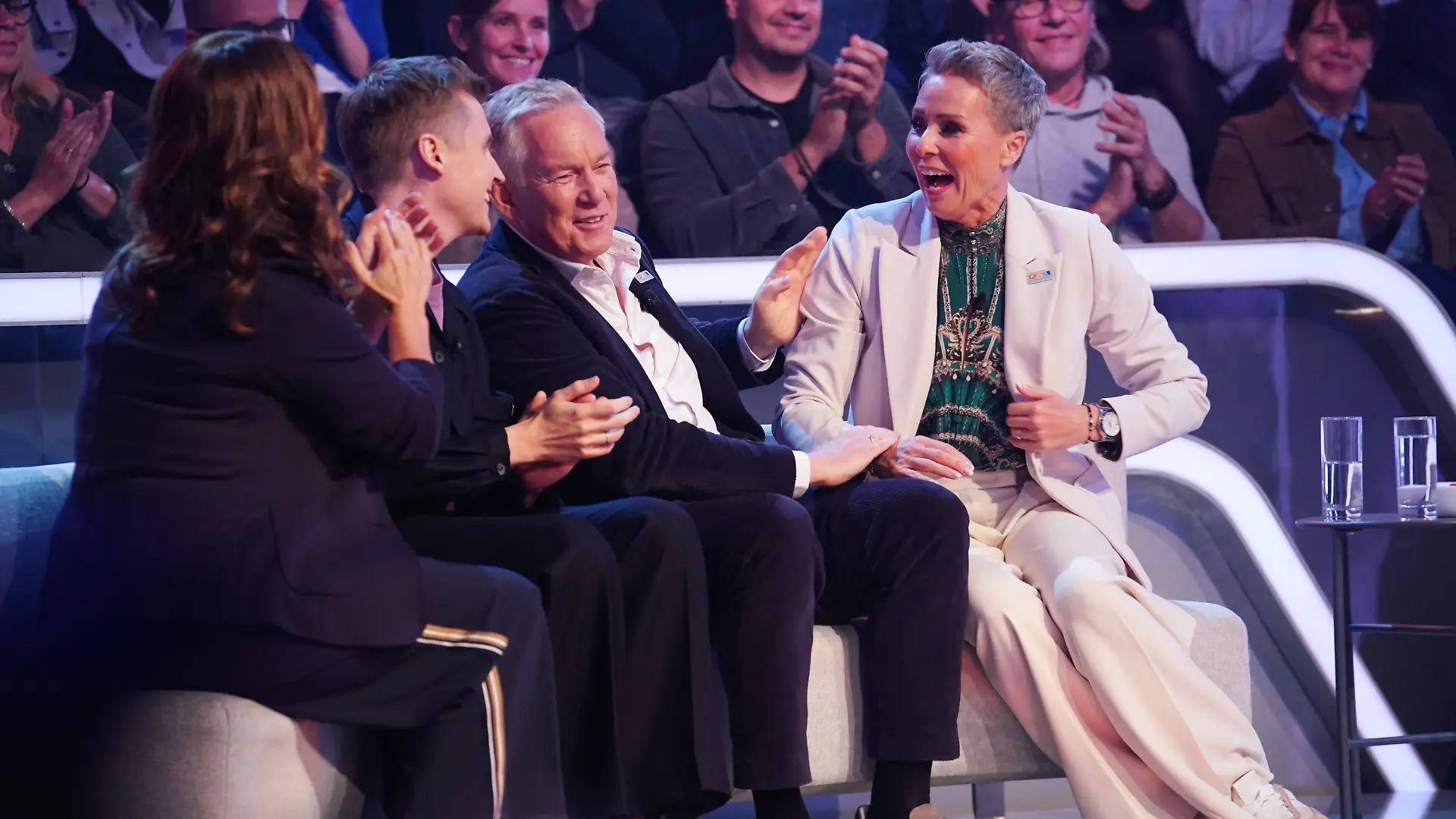 Katarina Witt, Till Reiners, Johannes B. Kerner und Sonja Zietlow (v.l.n.r.)