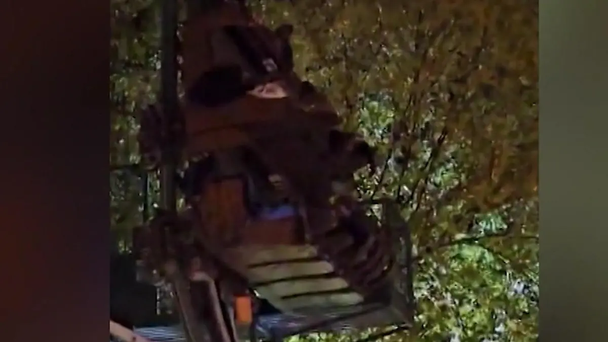 Alptraum in der Achterbahn! Technischer Defekt während der Fahrt – Noteinsatz! In einem US-Freizeitpark