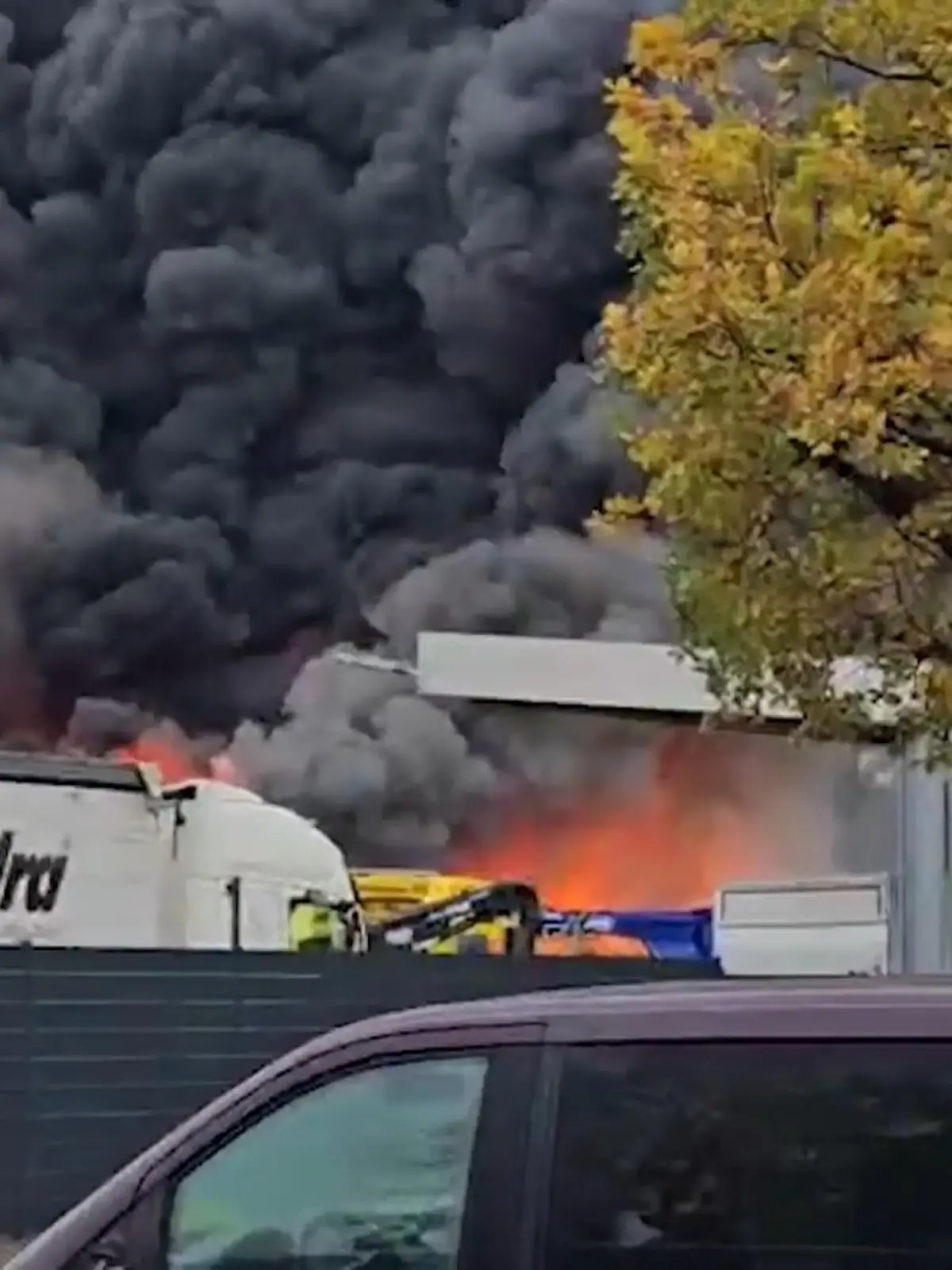 Bild zu: "Flüssiggastank explodiert"