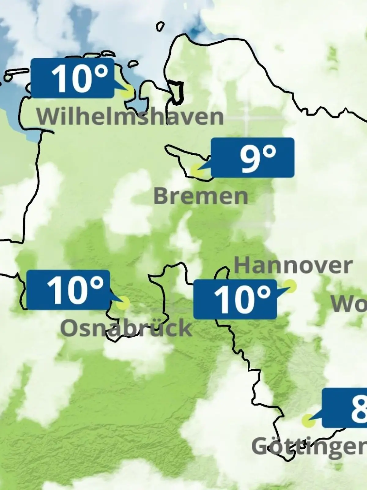 Bild zu: "Bremen und Niedersachsen: Wie wird das Wetter?"