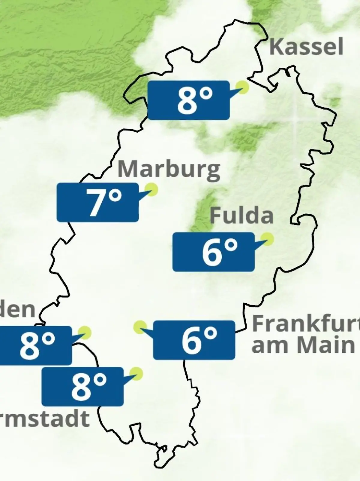 Bild zu: "Hessen: Wie wird das Wetter?"