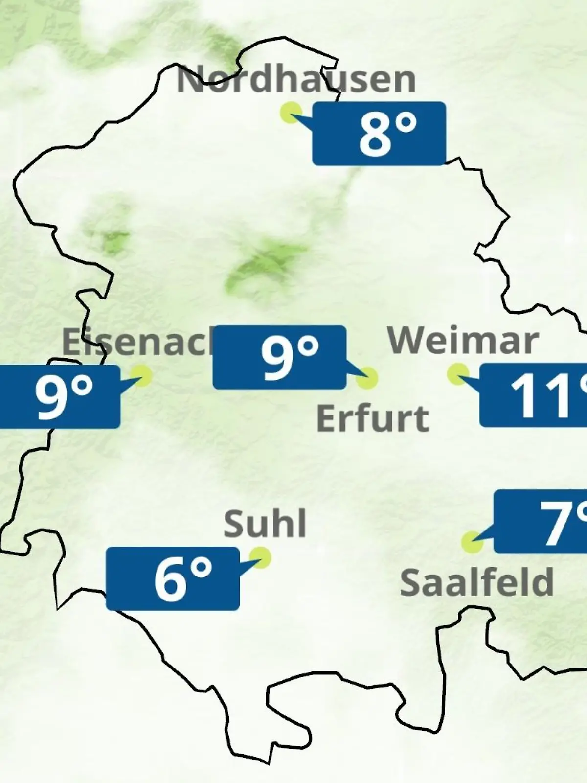 Bild zu: "Thüringen: Wie wird das Wetter?"