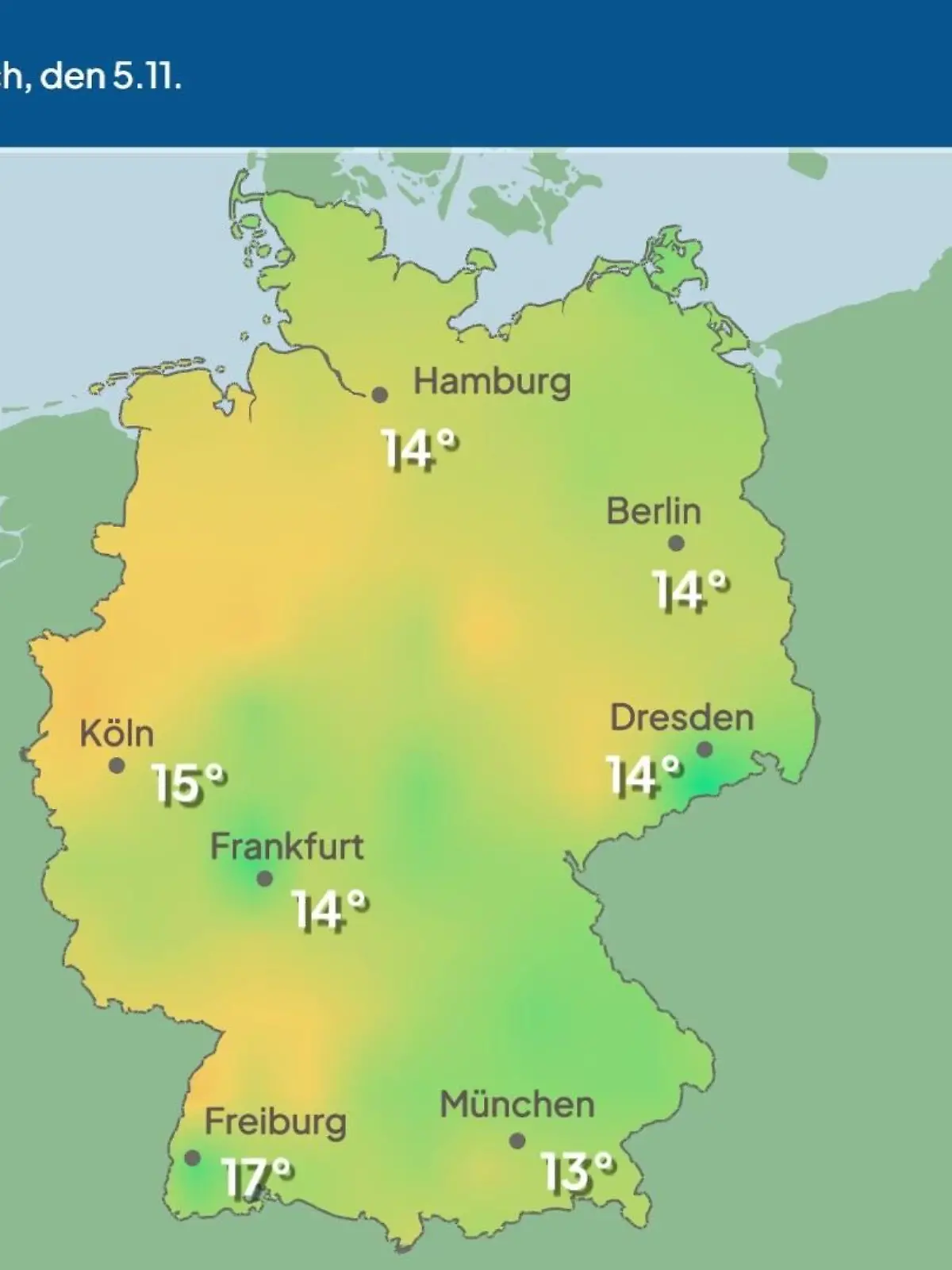 Bild zu: "Im Video: Temperatur-Vorhersage"
