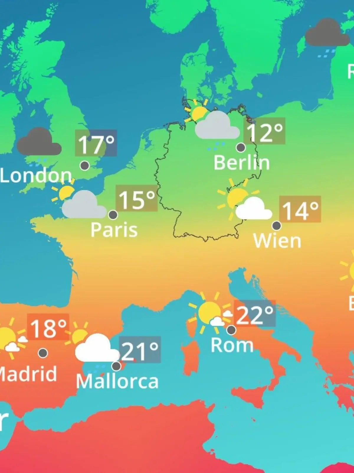 Bild zu: "Europa: Wie wird das Wetter?"