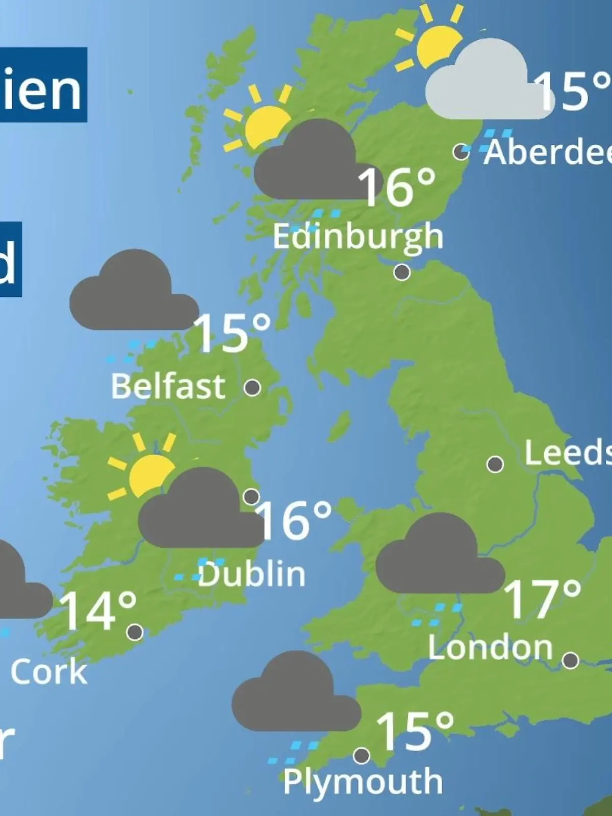 Bild zu: "England, Schottland, Wales: Wie wird das Wetter?"