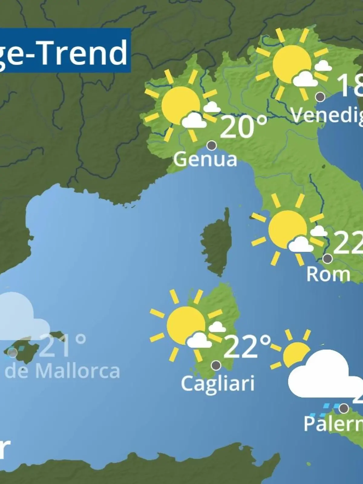 Bild zu: "Italien: Wie wird das Wetter?"