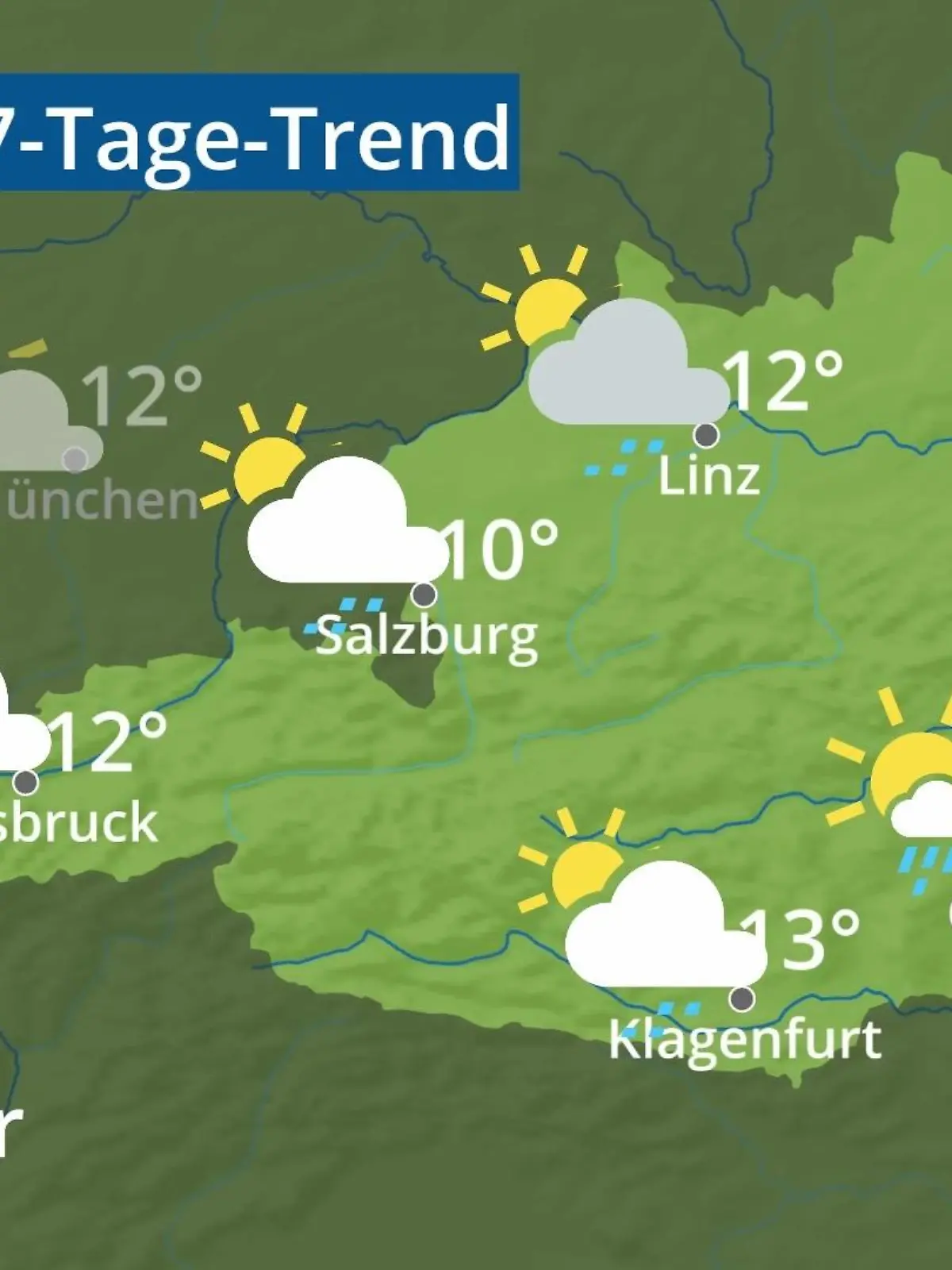 Bild zu: "Österreich: Wie wird das Wetter?"