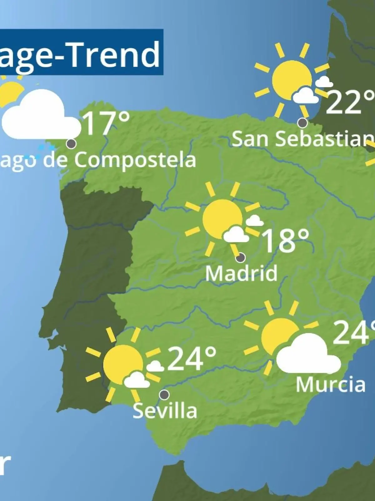 Bild zu: "Spanien: Wie wird das Wetter?"