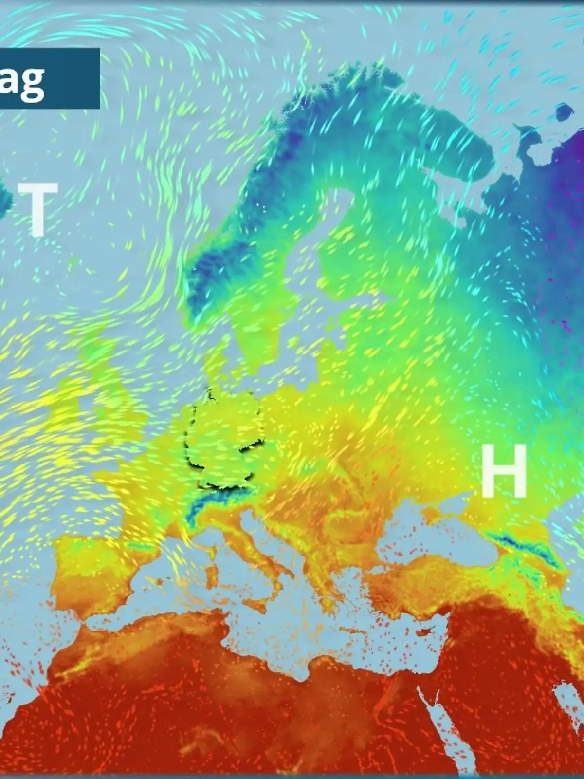 Bild zu: "Die Tiefdruckgebiete schließen sich zu einem Mega-Tief zusammen"