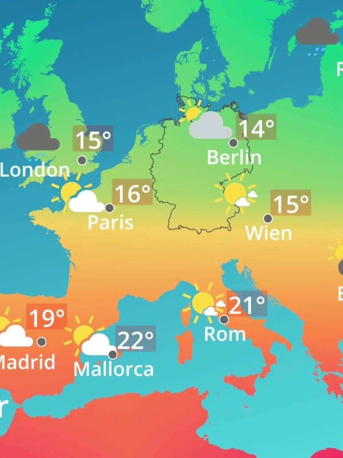 Bild zu: "Europa: Wie wird das Wetter?"