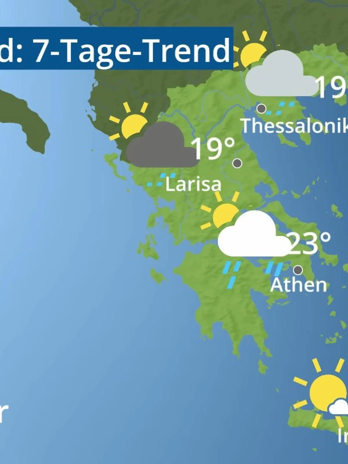 Bild zu: "Griechenland: Wie wird das Wetter?"