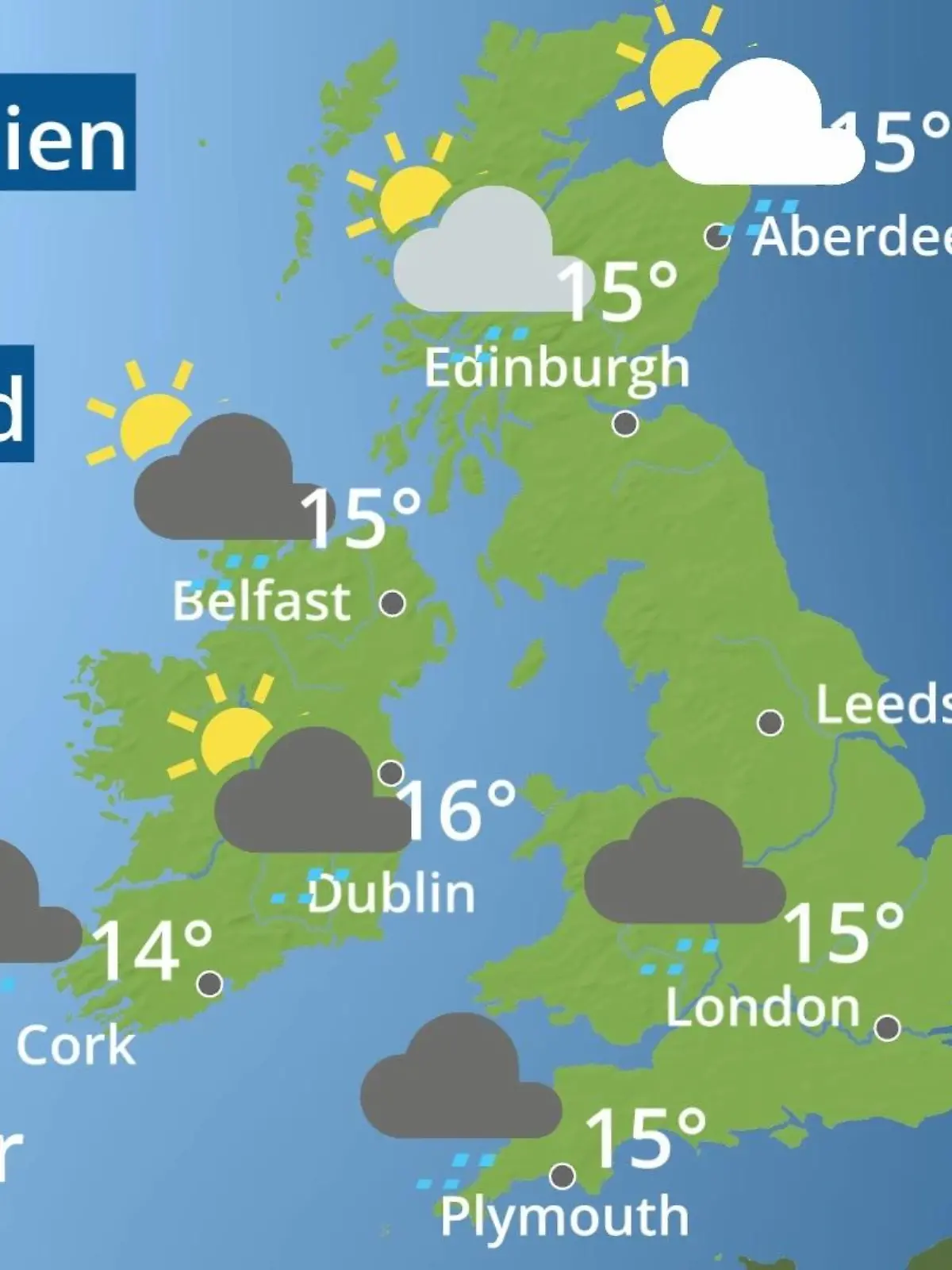 Bild zu: "England, Schottland, Wales: Wie wird das Wetter?"